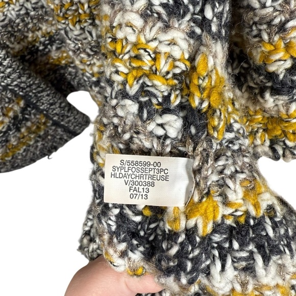 Banana Republic Chartreuse Wool Mohair Blend Sweater Jacket Multi Size S - Picture 9 of 10